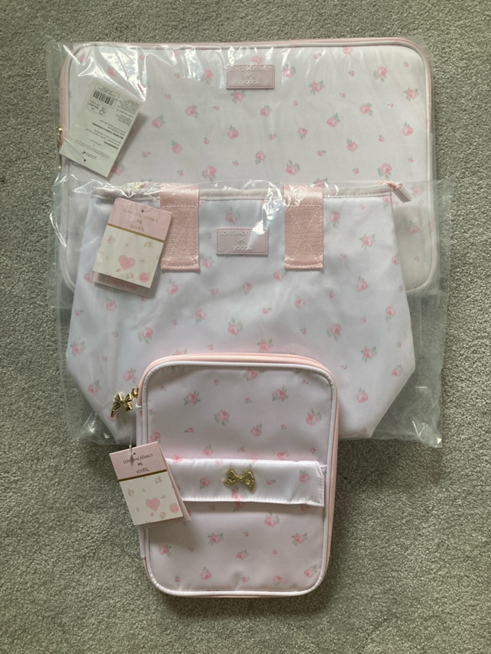 IN-HAND | LoveShackFancy x Target Yoobi Laptop Case, Lunchbox, & Tech Organizer